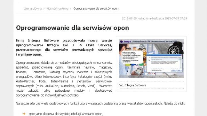 e-autonaprawa.pl - Oprogramowanie dla serwisów opon