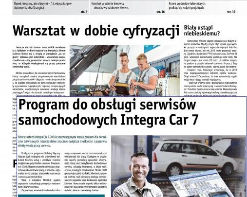 Nowoczesny Warsztat 012018 – Oprogramowanie dla motoryzacji