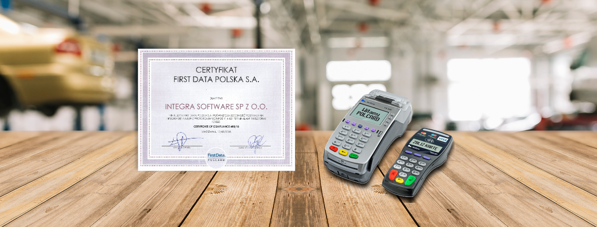 Certyfikat first data polcard dla integra