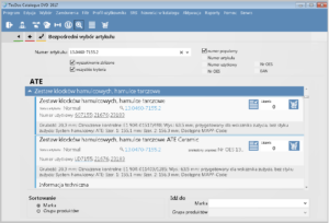 catalog części zamiennych TecDoc