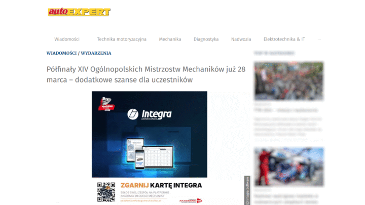 Autoexpert o Integra Software na Mistrzostwach Mechaników 2025